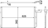 Condensor, airconditioning AC551001S