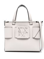 Armani Exchange sac à main à plaque logo - Tons neutres