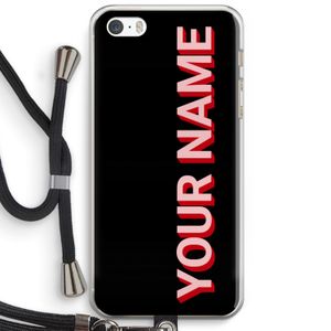 Namecase: iPhone 5 / 5S / SE Transparant Hoesje met koord