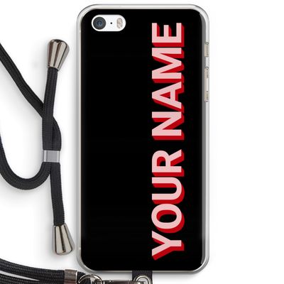 Namecase: iPhone 5 / 5S / SE Transparant Hoesje met koord