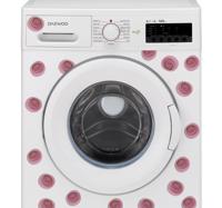 Bloemen stickers wasmachine