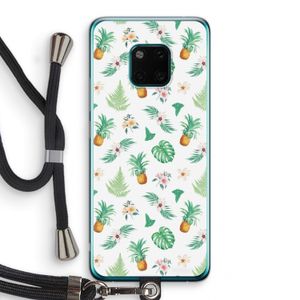 Ananas bladeren: Huawei Mate 20 Pro Transparant Hoesje met koord