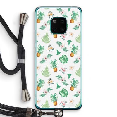 Ananas bladeren: Huawei Mate 20 Pro Transparant Hoesje met koord