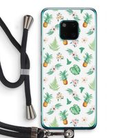 Ananas bladeren: Huawei Mate 20 Pro Transparant Hoesje met koord