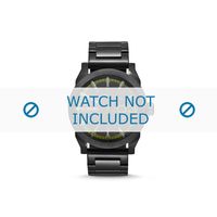 Diesel horlogeband DZ1678 Roestvrij staal (RVS) Zwart 24mm