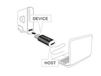 DeLOCK 65678 tussenstuk voor kabels USB 2.0-C USB 2.0 Micro-B Zwart, Wit - thumbnail