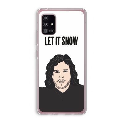 Let It Snow: Samsung Galaxy A51 5G Transparant Hoesje
