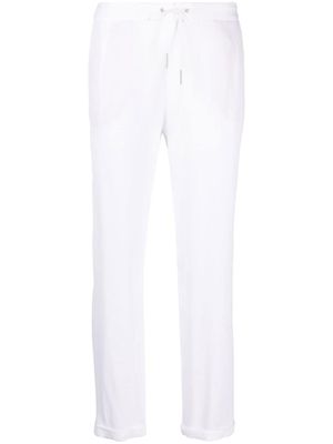 Fabiana Filippi pantalon droit à lien de resserrage - Blanc