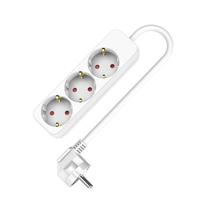 3-voudige Stekkerdoos zonder Schakelaar TM Electron TMUAD503 Wit 3680 W (1,5 m)
