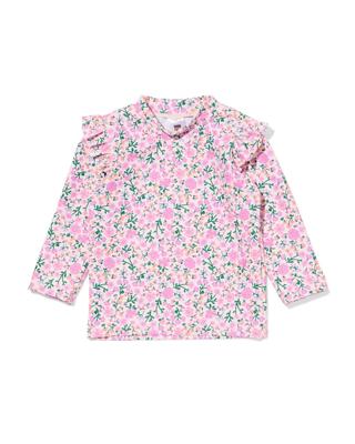 HEMA Babyzwemshirt UPF40+ bloemen multi (multi)