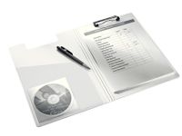 Leitz WOW Clipfolder with cover klembord A4 Metaal, Polyfoam Blauw - thumbnail