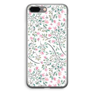 Sierlijke bloemen: iPhone 8 Plus Transparant Hoesje