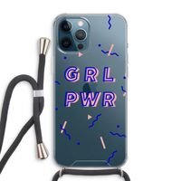 GRL PWR: iPhone 12 Pro Max Transparant Hoesje met koord