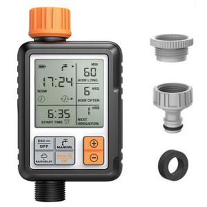 Automatische tuin irrigatie Watering Timer gazon kraan slang sproeier Timer met LCD-scherm en adapter