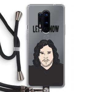 Let It Snow: OnePlus 8 Pro Transparant Hoesje met koord