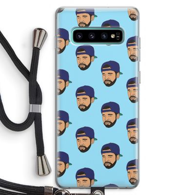 Drake Away: Samsung Galaxy S10 Plus Transparant Hoesje met koord