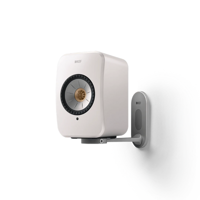 KEF Combi Deal LSX II Wireless Stereo Speakers + B1 Wall Bracket - Wit/Silver