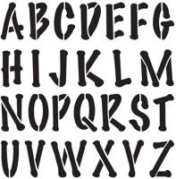Delta • stencil mania x1 poster alphabet 9cm.