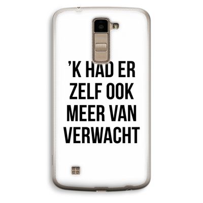 Meer verwacht: LG K10 (2016) Transparant Hoesje