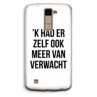 Meer verwacht: LG K10 (2016) Transparant Hoesje