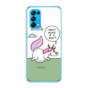 Unicorn: Oppo Find X3 Lite Transparant Hoesje