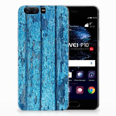 Huawei P10 | Bumper Hoesje | Wood Blue