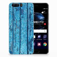 Huawei P10 | Bumper Hoesje | Wood Blue