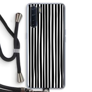 Stripes: Oppo A91 Transparant Hoesje met koord