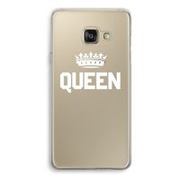 Queen zwart: Samsung Galaxy A3 (2016) Transparant Hoesje
