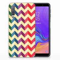 Samsung Galaxy A7 (2018) | TPU bumper | Zigzag Multi Color