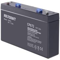 VOLTCRAFT CE6V/7Ah Loodaccu 6 V 7.2 Ah Loodvlies (AGM) (b x h x d) 151 x 100 x 34 mm Kabelschoen 4.8 mm Onderhoudsvrij