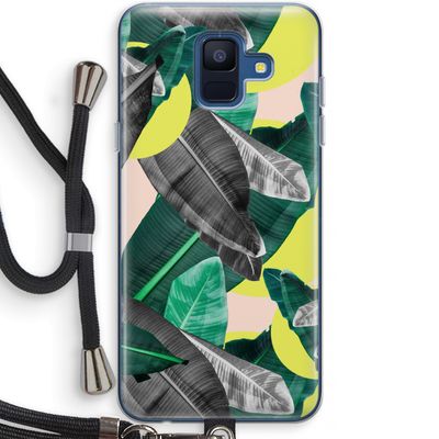 Fantasie jungle: Samsung Galaxy A6 (2018) Transparant Hoesje met koord