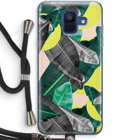 Fantasie jungle: Samsung Galaxy A6 (2018) Transparant Hoesje met koord