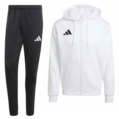 adidas Entrada 26 Joggingpak Full-Zip Vest Wit Zwart