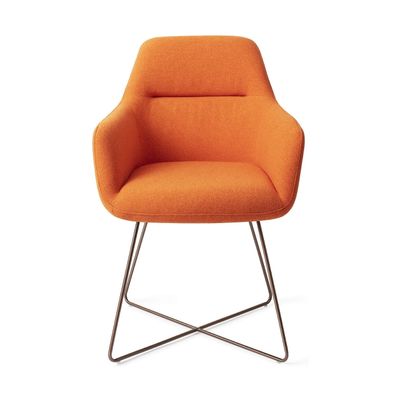 Jesper Home Kinko eetkamerstoel Tangerine cross rose