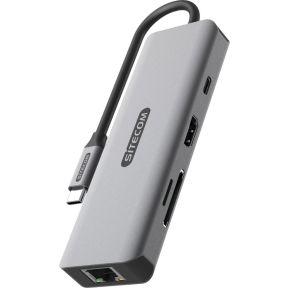 Sitecom 8 in 1 USB-C Power Delivery Multiport Adapter