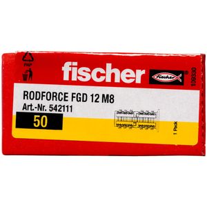 Fischer Fischer Deutschl. Inslagplug 35 mm 12 mm 542111 50 stuk(s)