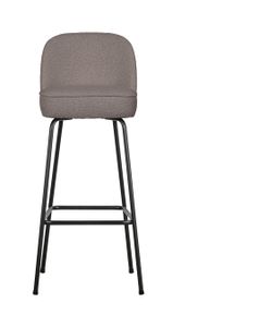 BePureHome Barkruk 'Vogue' Bouclé, kleur Nougat (zithoogte 80cm)