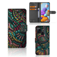 Samsung Galaxy A21s Telefoon Hoesje Aztec
