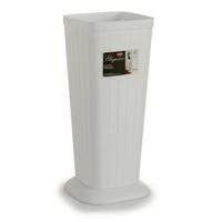 Stefanplast Parapluhouder - wit - kunststof - 25 x 57 cm - Parapluhouder/paraplubak
