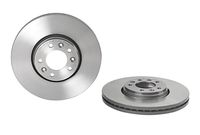 Remschijf COATED DISC LINE BREMBO, Remschijftype: Binnen geventileerd, u.a. für Fiat, Citroën, Peugeot, Toyota