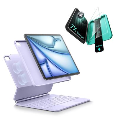 iPad Air 11" (M4) 2026 Bundle Rebound Magnetic Keyboard Case 360 & Screen Protectors-US-Layout-Purple iPad Air 11" (M4) 2026 Bundle Rebound Magnetic Keyboard Case 360 & Screen Protectors-US-Layout-Purple