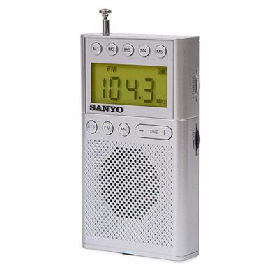 Portable Digitale Radio Sanyo Zilverkleurig AM/FM