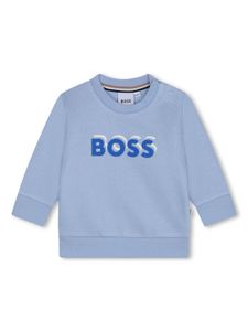 BOSS Kidswear sweat à logo imprimé - Bleu