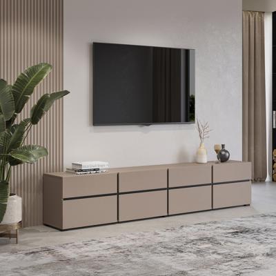 Home365 TV-meubel Crotone - 4-kleps incl. 4 lades - Taupe