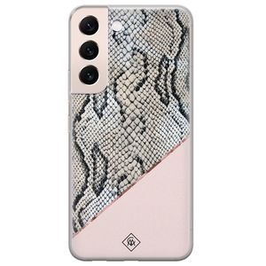 Samsung Galaxy S22 Plus siliconen hoesje - Snake print