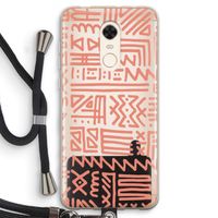 Marrakech Pink: Xiaomi Redmi 5 Transparant Hoesje met koord