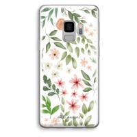 Botanical sweet flower heaven: Samsung Galaxy S9 Transparant Hoesje