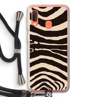 Arizona Zebra: Samsung Galaxy A20e Transparant Hoesje met koord