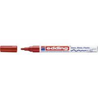 Edding 751 permanente marker Kogelpunt Rood 10 stuk(s) - thumbnail